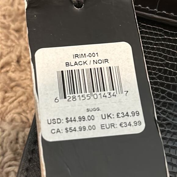 Rachel Zoe IRIM Black Crossbody Bag with Gold Ring Accent NWT - Picture 8 of 14